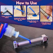 Threadlocker 1.69 Fl oz/ 50 ml Medium Strength 243, Lock & Seal Nuts, Bolts, Fasteners and Metals, Blue Thread Lock Against Losening and Leakage (medium-50ml) 🍁 All In One Marketplace Canada