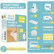 4our Kiddies 12 Pack Child Safety Magnetic Cabinet Locks with 2 Keys, No Drill Baby Proofing Drawer Locks for Baby Safety, Invisible Adhesive Magnetic Cupboard Locks for Kitchen Cabinet and Drawers 🍁 All In One Marketplace Canada
