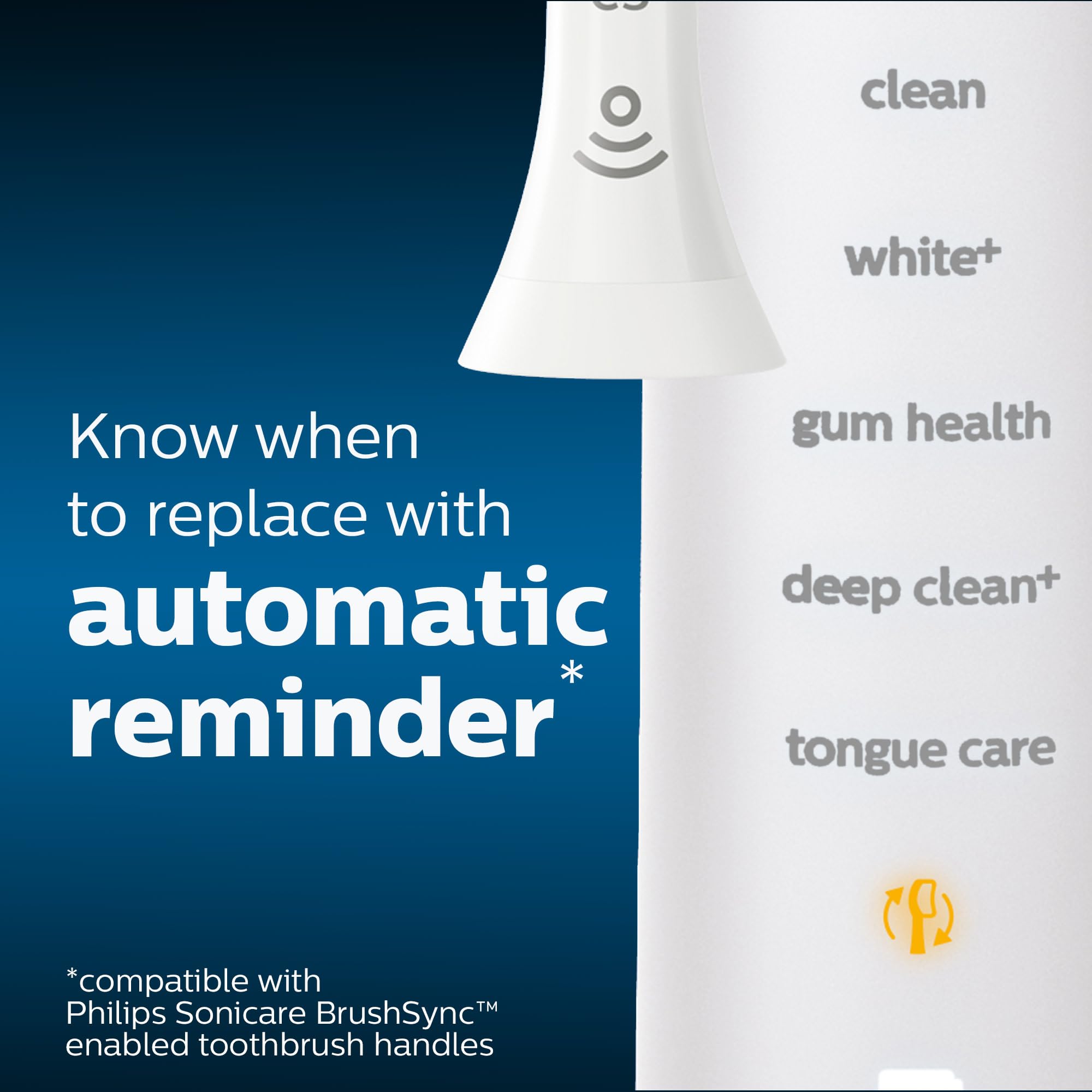 Philips Sonicare DiamondClean Electric Toothbrush Heads, Motorized Sonicare Toothbrush Heads, BrushSync Technology, Brush Head Pack (2 Heads), White, HX6062/65 🍁 All In One Marketplace Canada