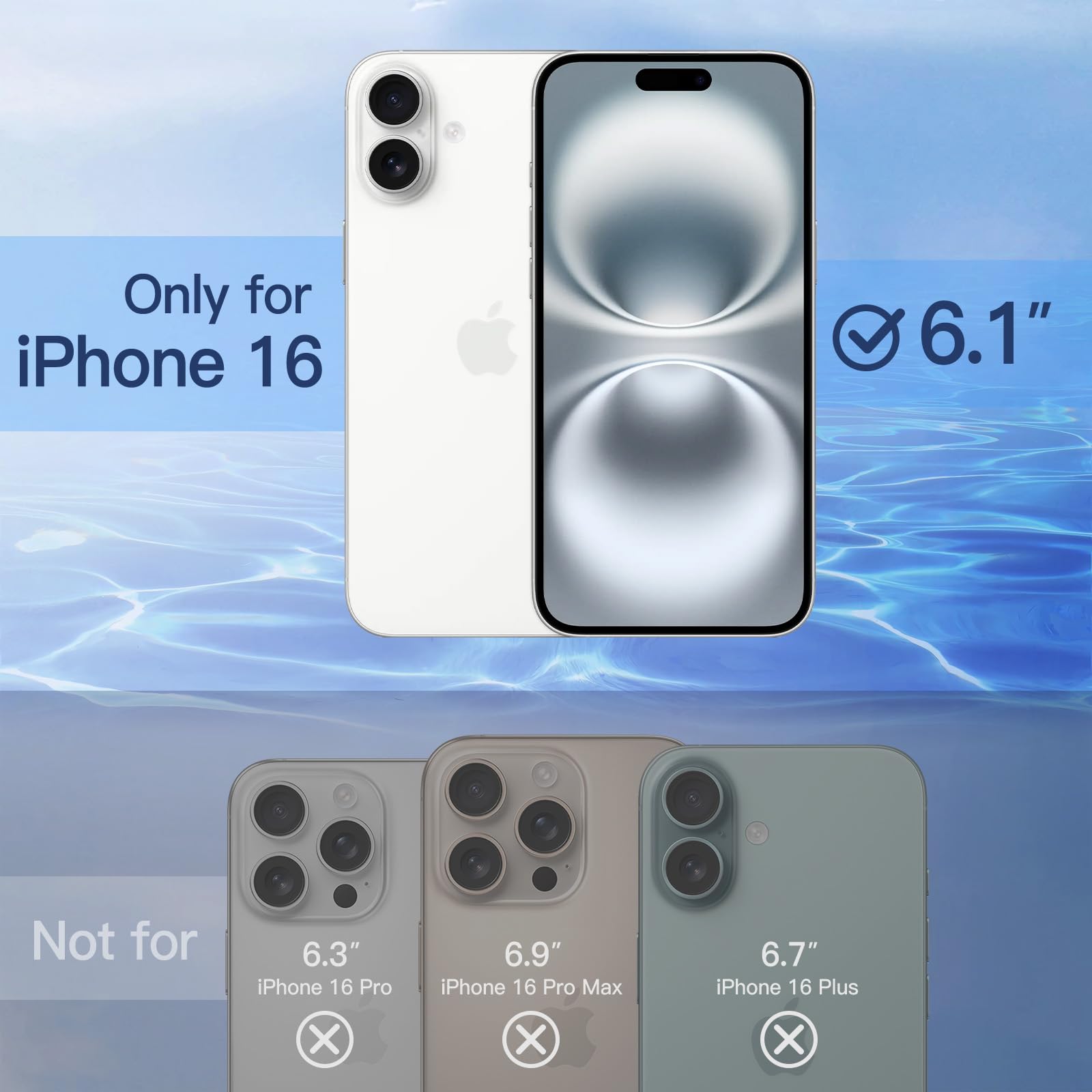 JETech Privacy Screen Protector for iPhone 16 6.1-Inch, Anti-Spy Tempered Glass Film with Easy Installation Tool, 2-Pack 🍁 All In One Marketplace Canada