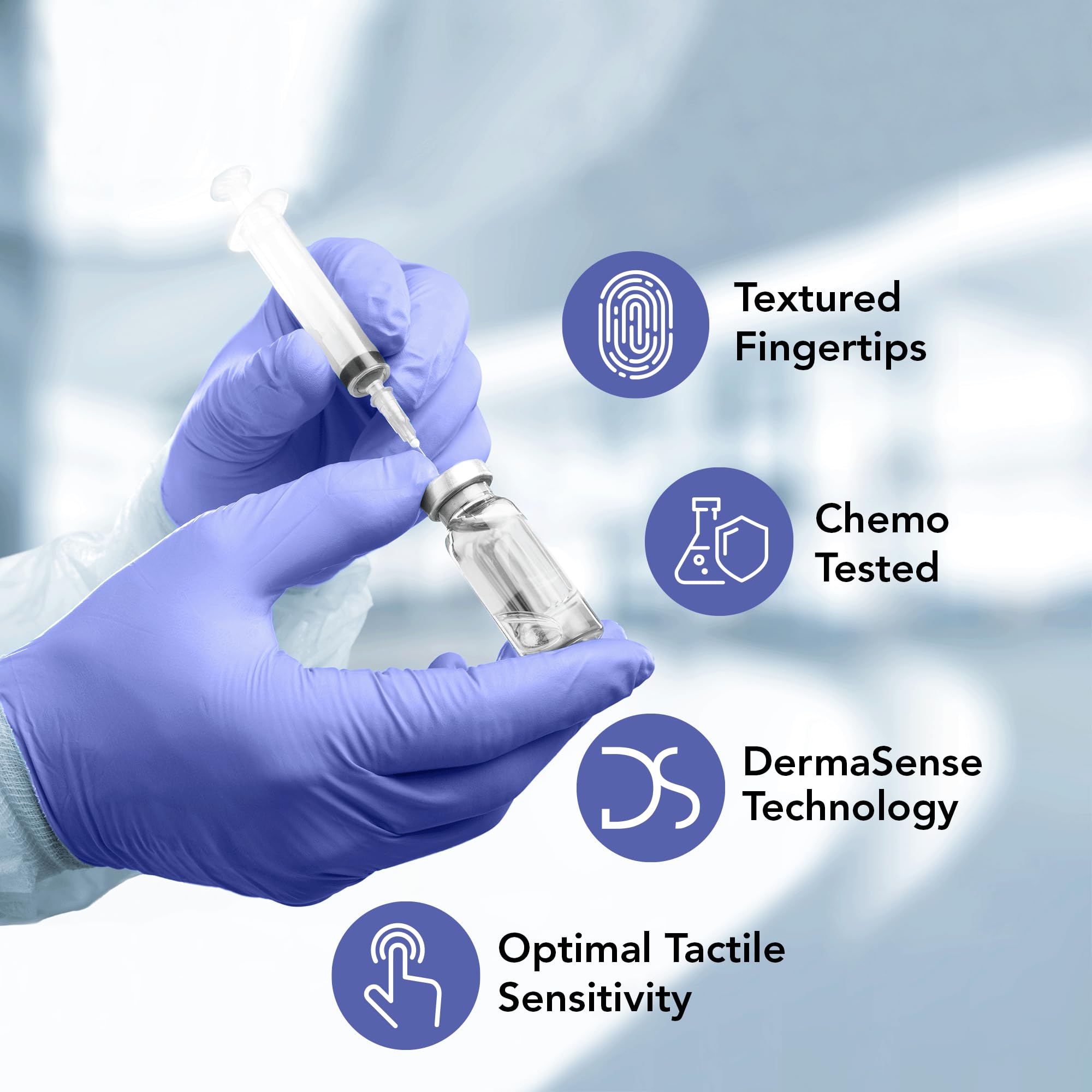 Medicom AssureTouch Pure Nitrile Medical Exam Gloves, Large 3-Mil 200 Count, Disposable Latex Free Gloves, Powder Free 🍁 All In One Marketplace Canada