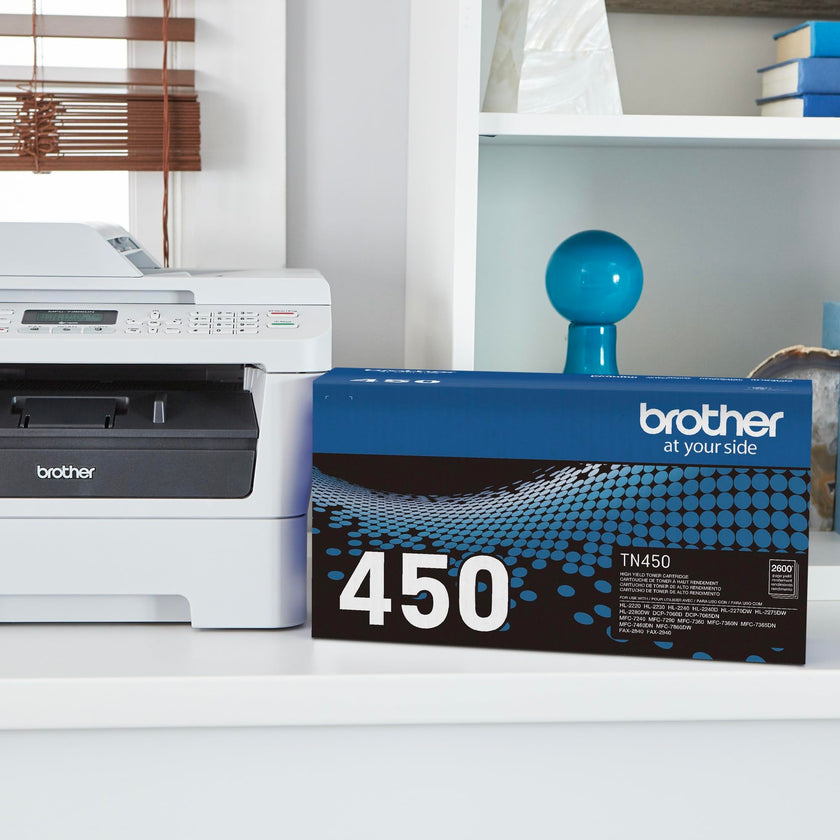 Brother original TN450 High-Yield Black Toner Cartridge, higher yield for value, original toner replacement cartridges, for Brother laser printers DCP-7060D, FAX-2840, HL-2230, MFC-7240 and more 🍁 All In One Marketplace Canada