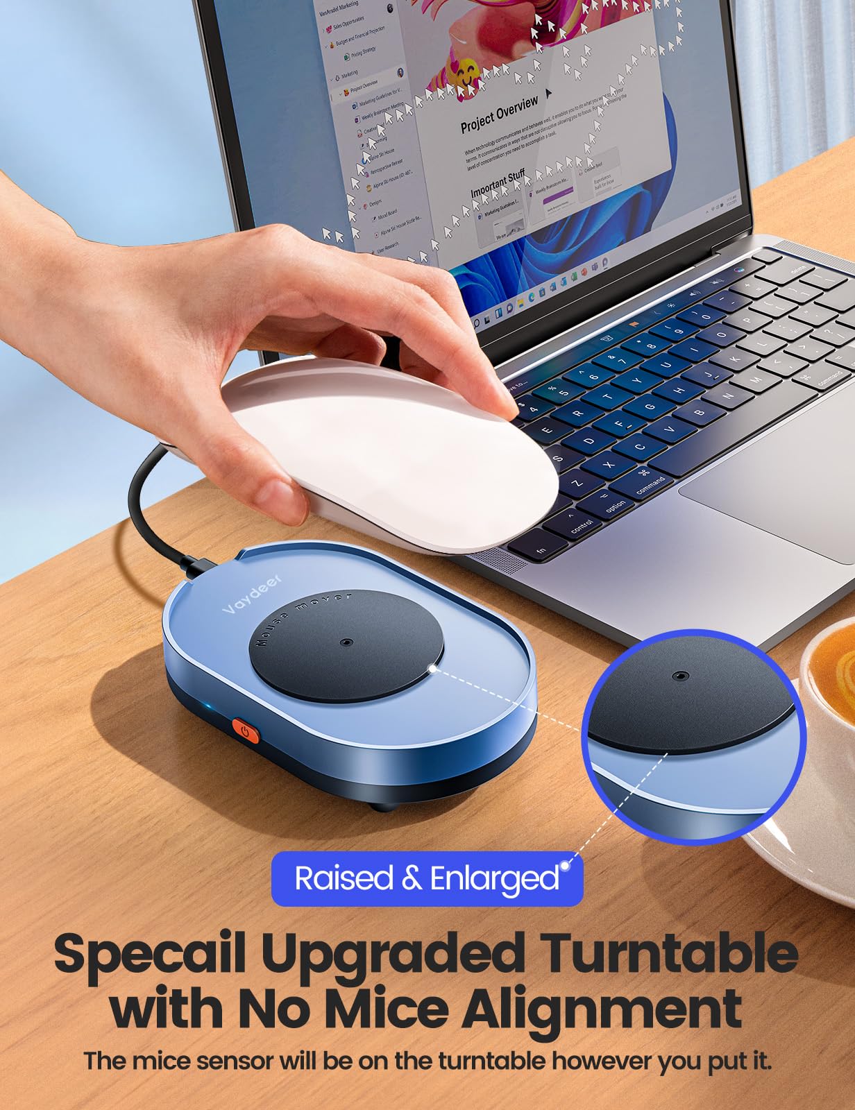 Vaydeer Undetectable Mouse Mover, M4 Mouse Jiggler Device with ON/Off Switch, Driver-Free Shaker Wiggler Mouse Movement Simulation for Computer Awakening, Gift Ideal for Men/Women 🍁 All In One Marketplace Canada