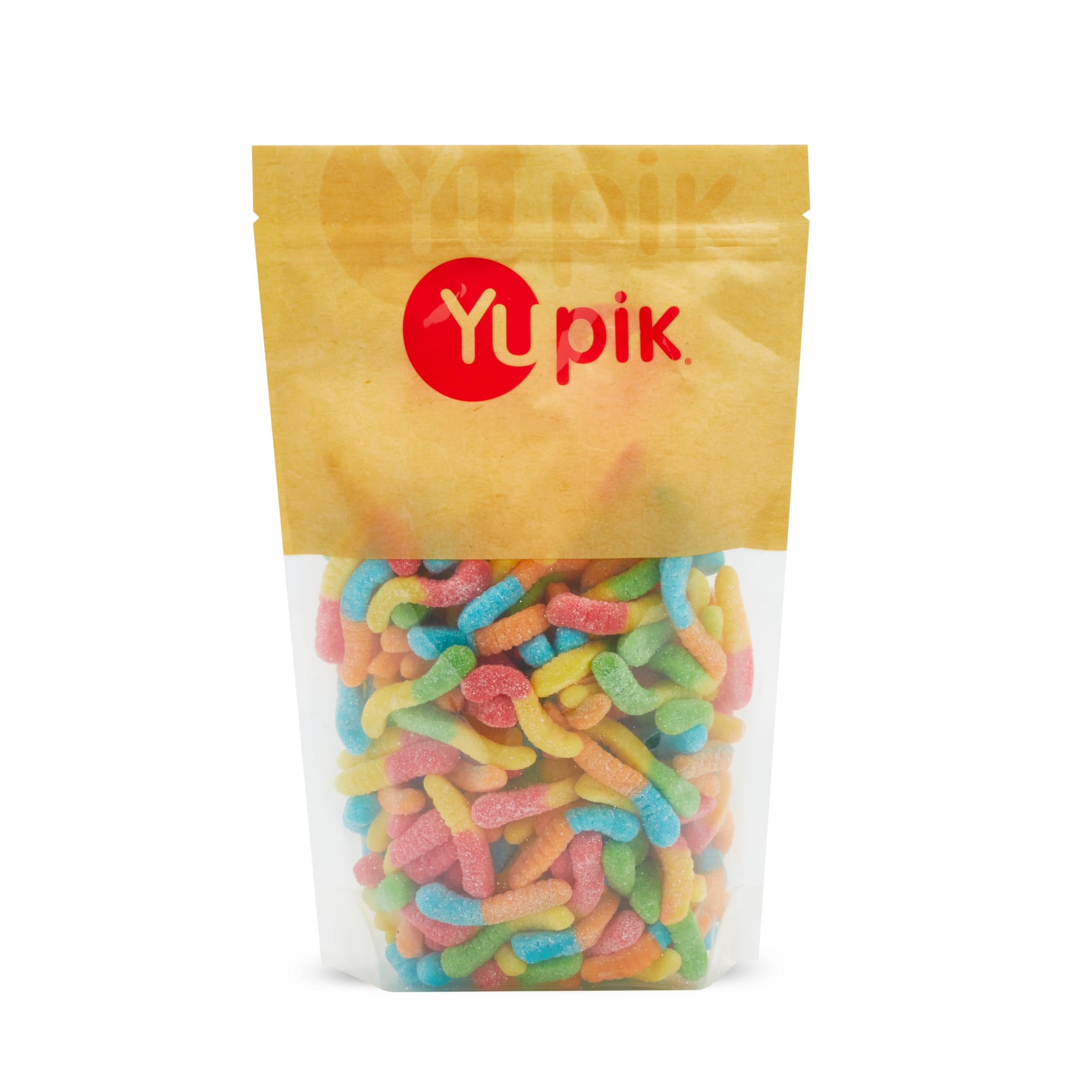 Yupik Sour Gummy Neon Worms, 1 kg, Gluten-Free, Sweet & Sour, Fruity Flavors, Sugary Coating, Chewy Small Gummies, Fun Treat, Sweet Candy, Delicious Snack, Ideal for Gifting, Holidays & Baking 🍁 All In One Marketplace Canada