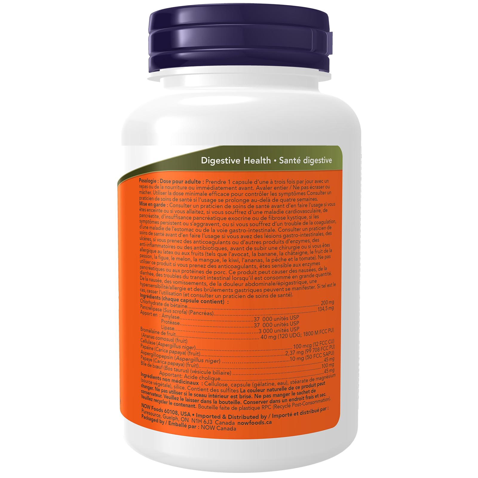 NOW Supplements, Super Enzymes, Formulated with Bromelain, Ox Bile, Pancreatin and Papain, Super Enzymes,90 Capsules 🍁 All In One Marketplace Canada