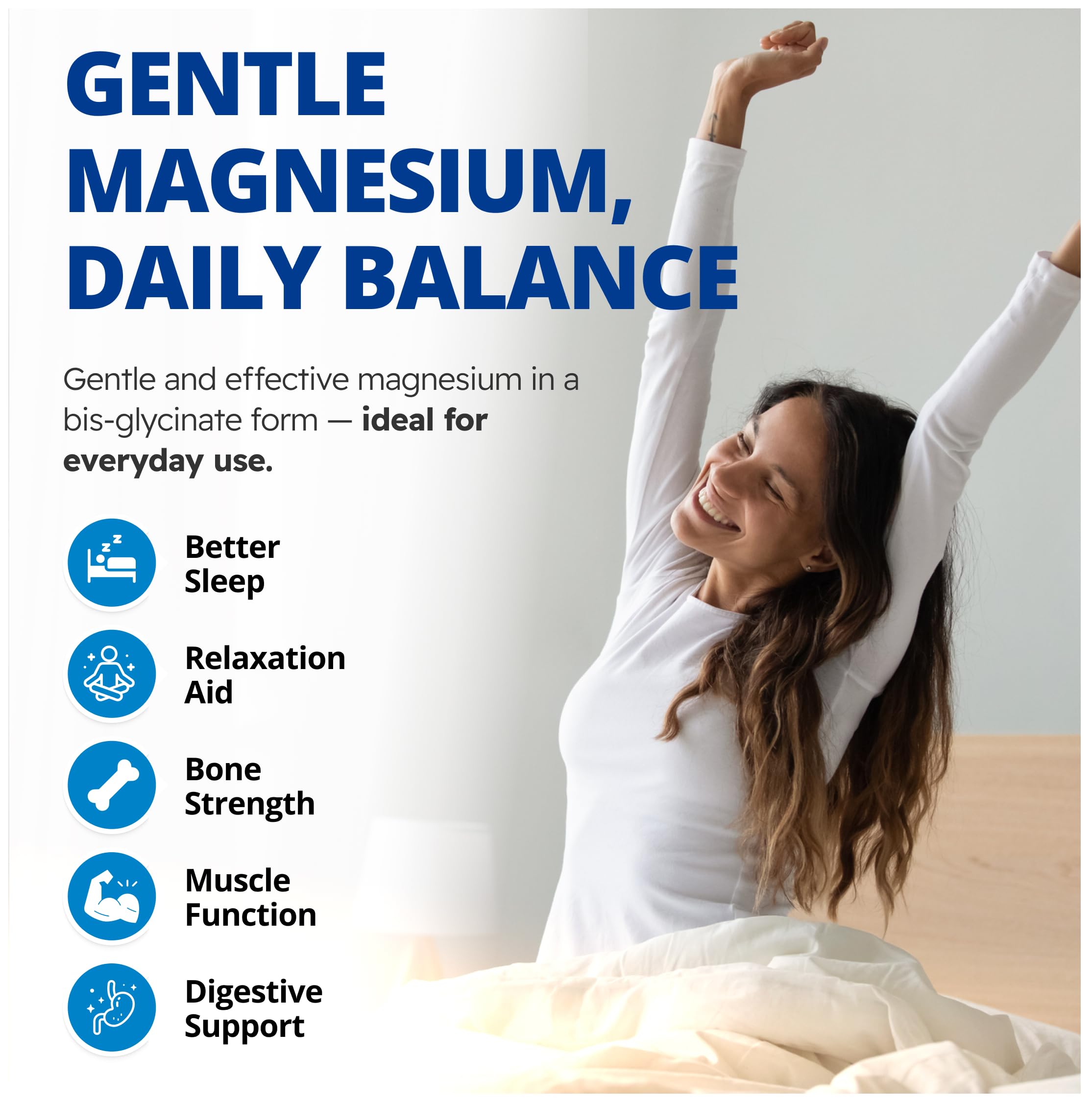CanPrev Magnesium Bis-Glycinate 200mg Gentle, 240 Veg Caps, Well-Absorbed Complex for Daily Calm & Restful Sleep, Muscle Function, 240 Day Supply 🍁 All In One Marketplace Canada