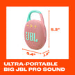 JBL Clip 5 - Ultra-Portable, Waterproof & Dustproof Bluetooth Speaker, Big Pro Sound with Punchy bass, Integrated Carabiner, Up to 12 Hours of Play, Made in Part with Recycled Materials (Pink) 🍁 All In One Marketplace Canada