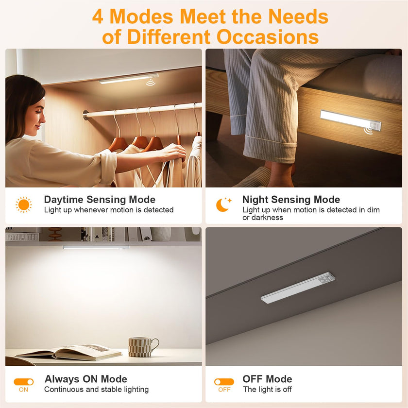 Gritin 10.2inch Under Cabinet Lighting Rechargeable 2 Pack 🍁 All In One Marketplace Canada