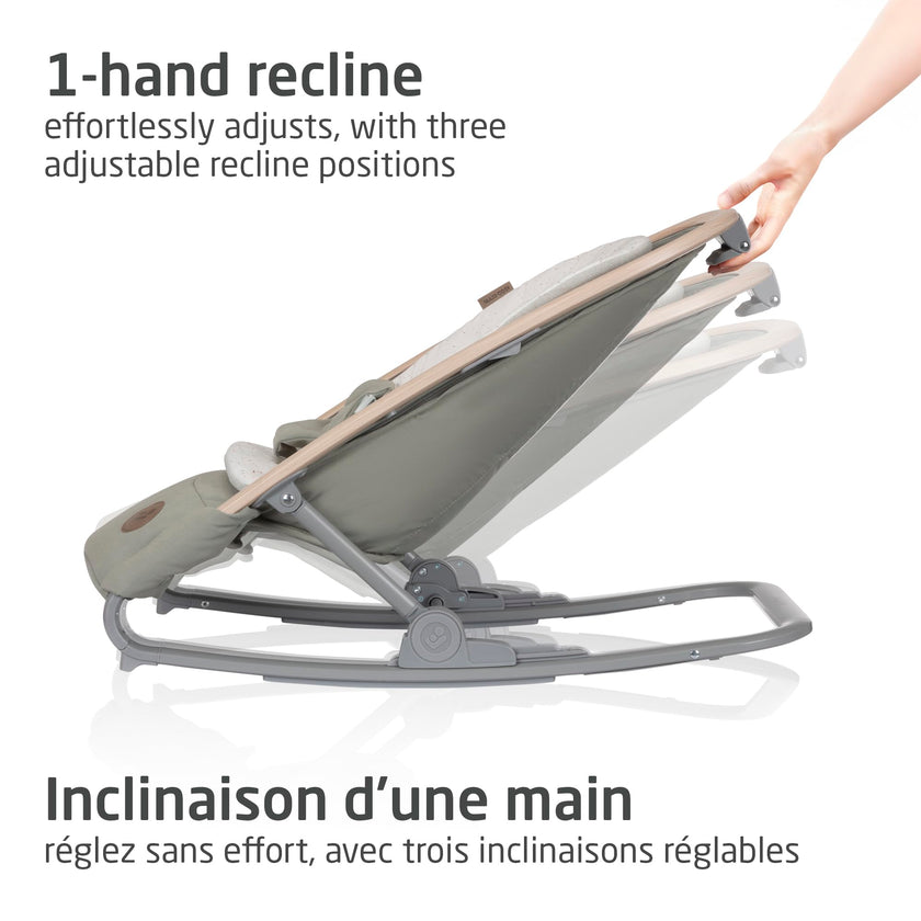 Maxi-Cosi 2-in-1 Kori Rocker, folds flat, travel, washable fabrics, Classic Green 🍁 All In One Marketplace Canada