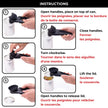 Starfrit MightiCan Can Opener, Safe Smooth-Cut Design, Holds Lid and Leaves No Sharp Edges, Comfort Grip Handle, Heavy-Duty Non-Slip Knob, 3-Year Warranty, Black 🍁 All In One Marketplace Canada