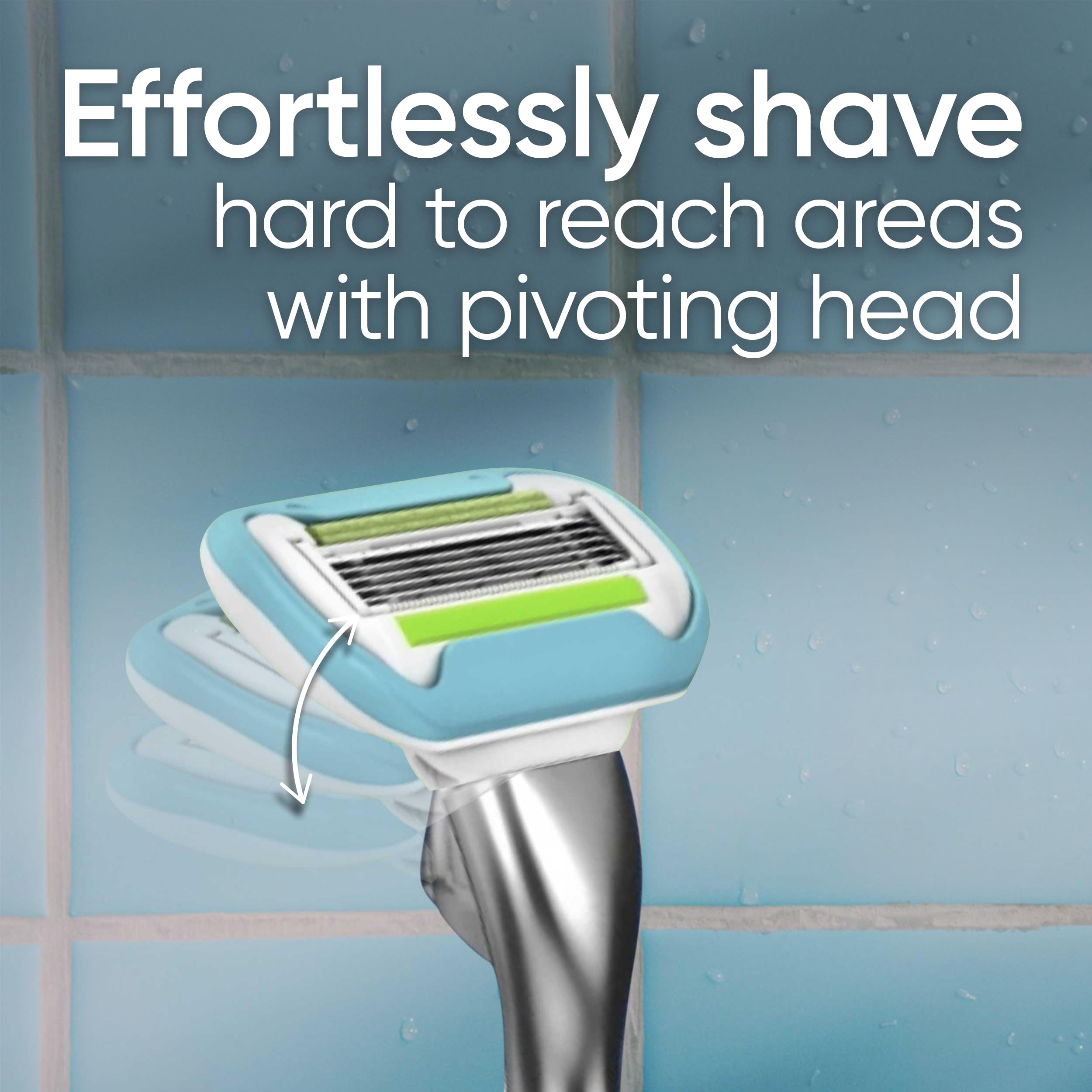 Gillette Venus Razor Blades for Women, Platinum Extra Smooth Razors, 5-Blade Cartridges, 1 Handle + 4 Refills + Shower Holder 🍁 All In One Marketplace Canada