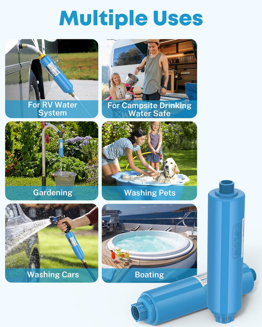 Kohree RV Water Filter, NSF Certified Inline Water Filter, BPA Free, 2 Pack 🍁 All In One Marketplace Canada