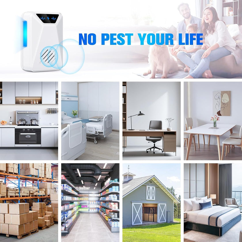 6 Packs Ultrasonic Pest Repeller, Electronic Pest Repellent Plug in Indoor for Insect Roaches Spider Ant Bug Mosquito Mouse Repellent for House Kitchen Garage Warehouse 🍁 All In One Marketplace Canada
