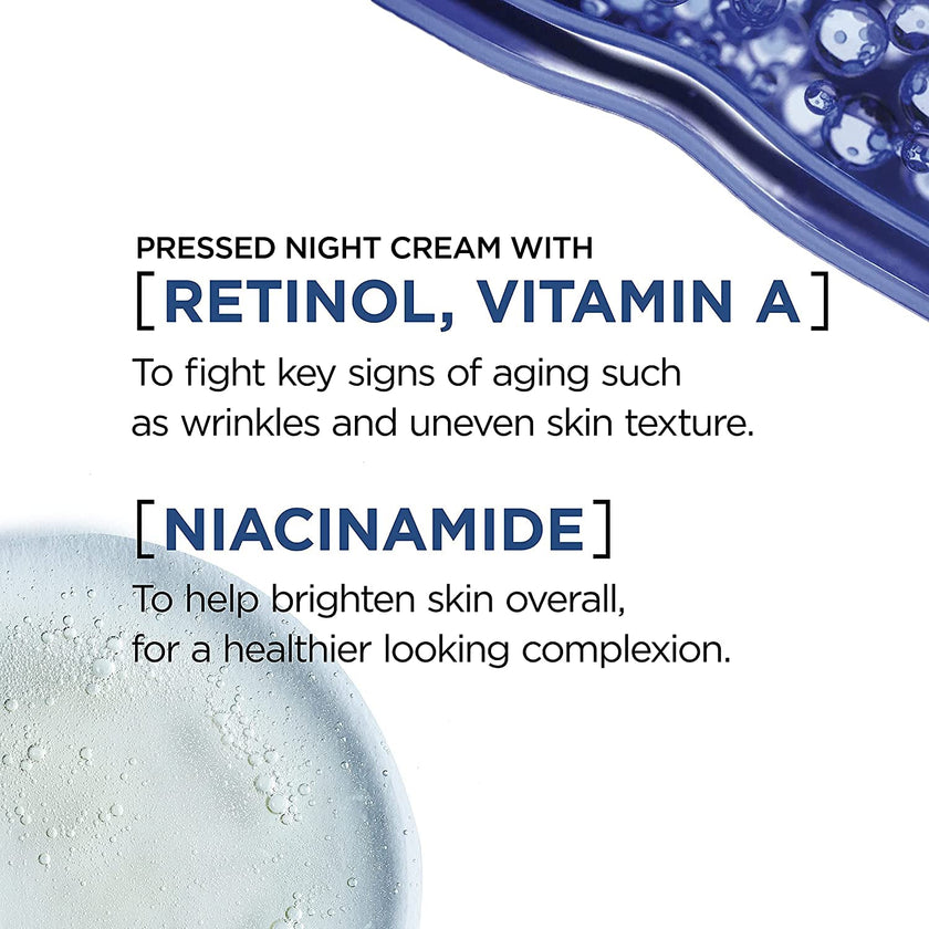 L'Oreal Paris Retinol Pressed Night Cream with Niacinamide, Reduces the Look of Wrinkles & Hydrates Skin, Revitalift Triple Power LZR, Skincare, 47 ml 🍁 All In One Marketplace Canada