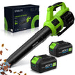 STEELITE 21V Cordless Leaf Blower – Turbo Mode 480CFM 120MPH, 2×4.0Ah Batteries & Fast Charger, Lightweight Electric Blower for Leaves, Dust & Patio Cleaning 🍁 All In One Marketplace Canada