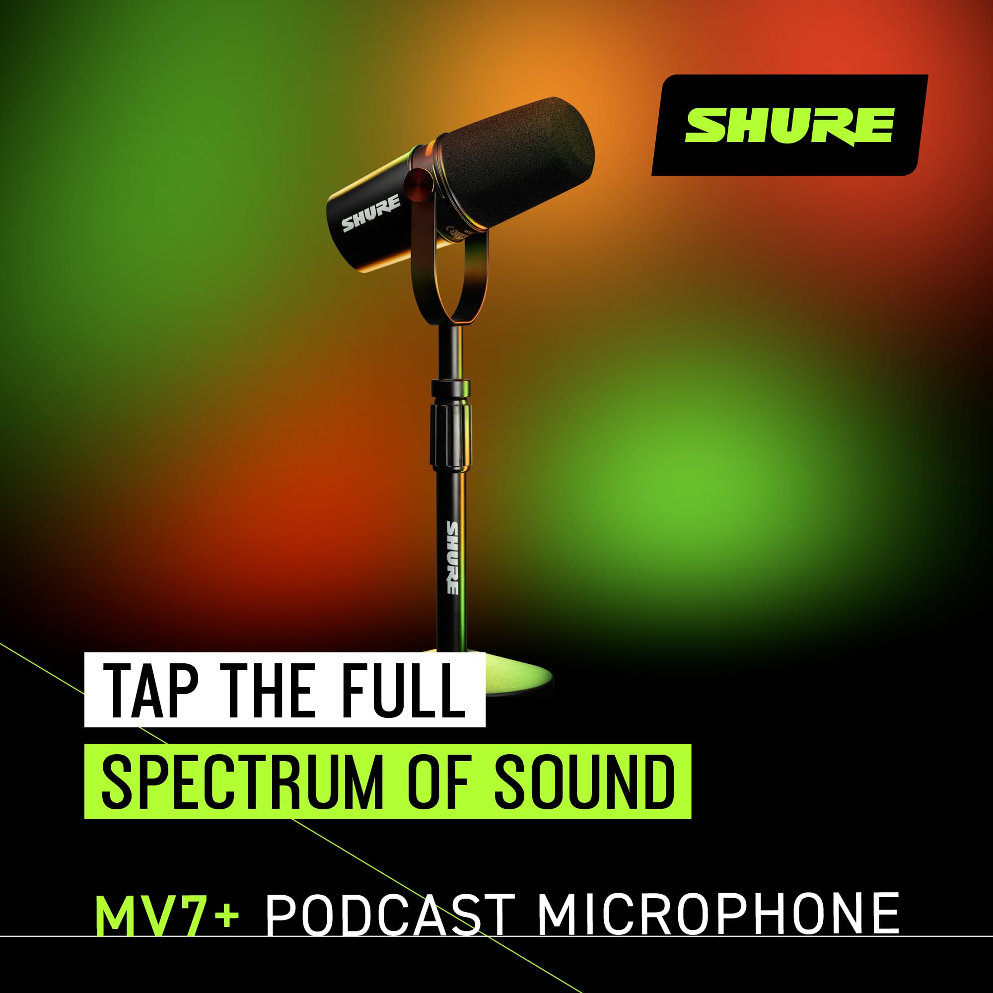 Shure MV7+ USB-C & XLR Podcast Dynamic Mic with Stand - Black 🍁 All In One Marketplace Canada