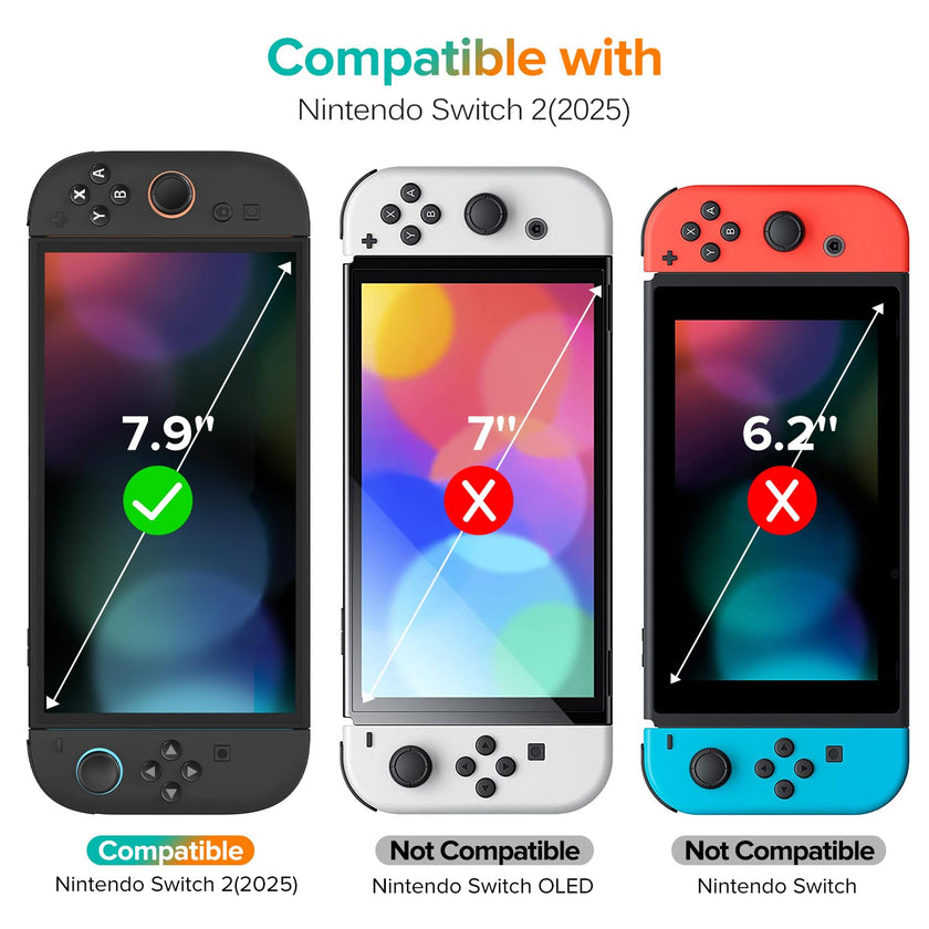 ivoler 4-Pack Screen Protector Tempered Glass for Nintendo Switch 2 Model 2025 with [Alignment Frame] Accessories Transparent HD Clear Anti-Scratch Screen Protector for Nintendo Switch 2, 7.9-Inch 🍁 All In One Marketplace Canada