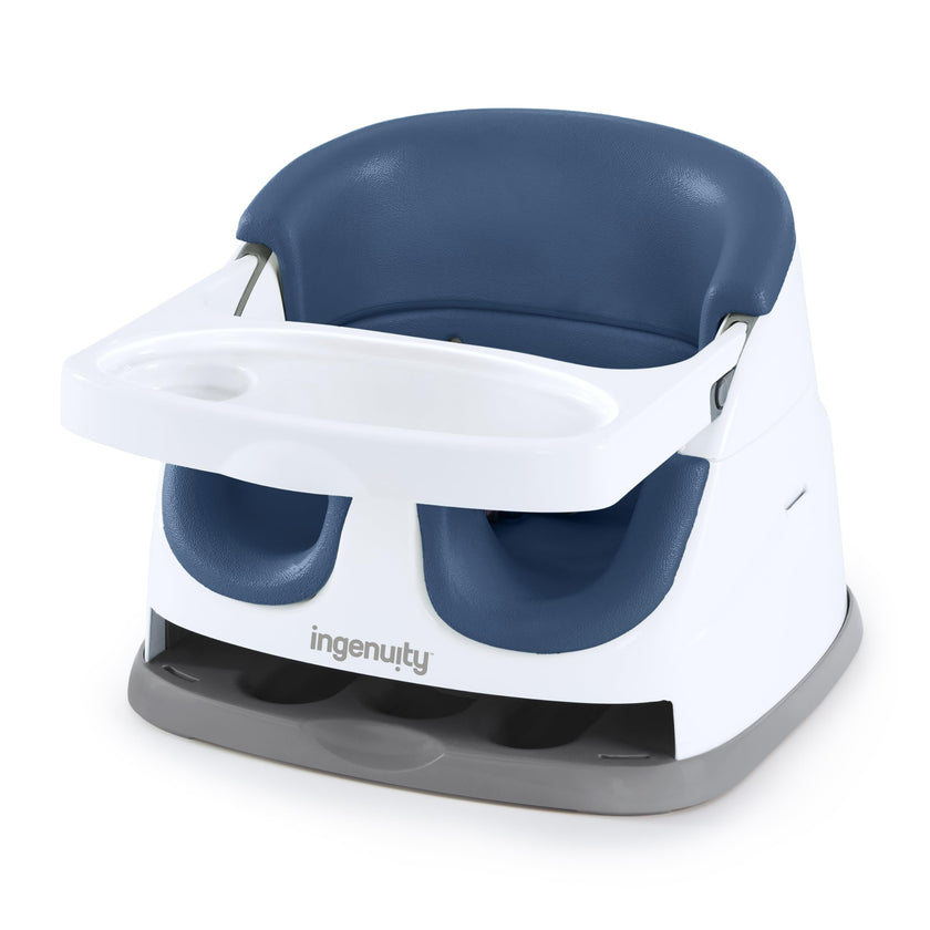 Ingenuity Baby Base 2-in-1 Booster Feeding and Floor Seat with Self-Storing Tray - Night Sky 🍁 All In One Marketplace Canada
