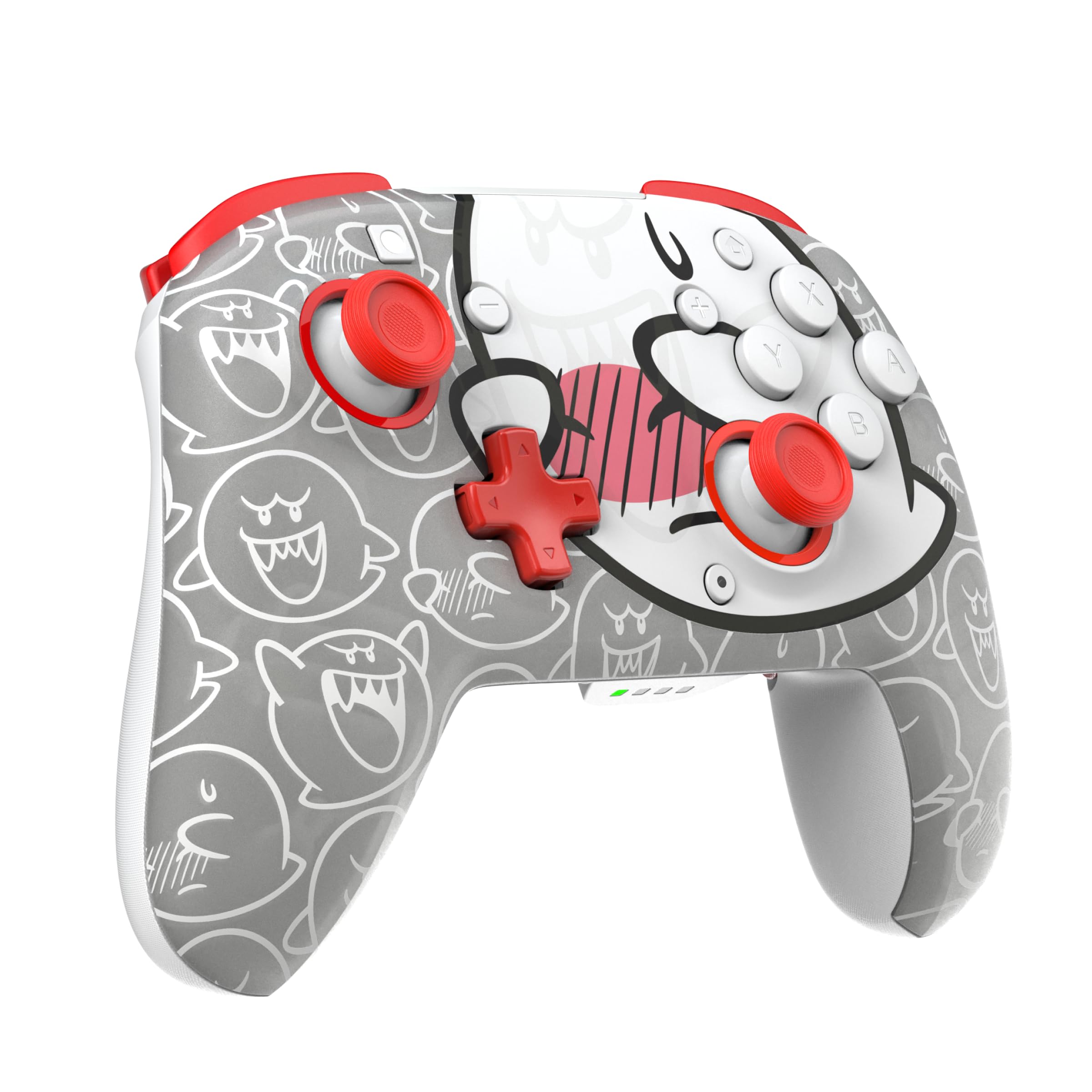PDP Rematch Wireless Controller: Boo-Hoo - Nintendo Switch/Switch Lite/Switch - OLED Model, Nintendo Switch 2, Glows in the Dark, Rechargeable Battery 🍁 All In One Marketplace Canada