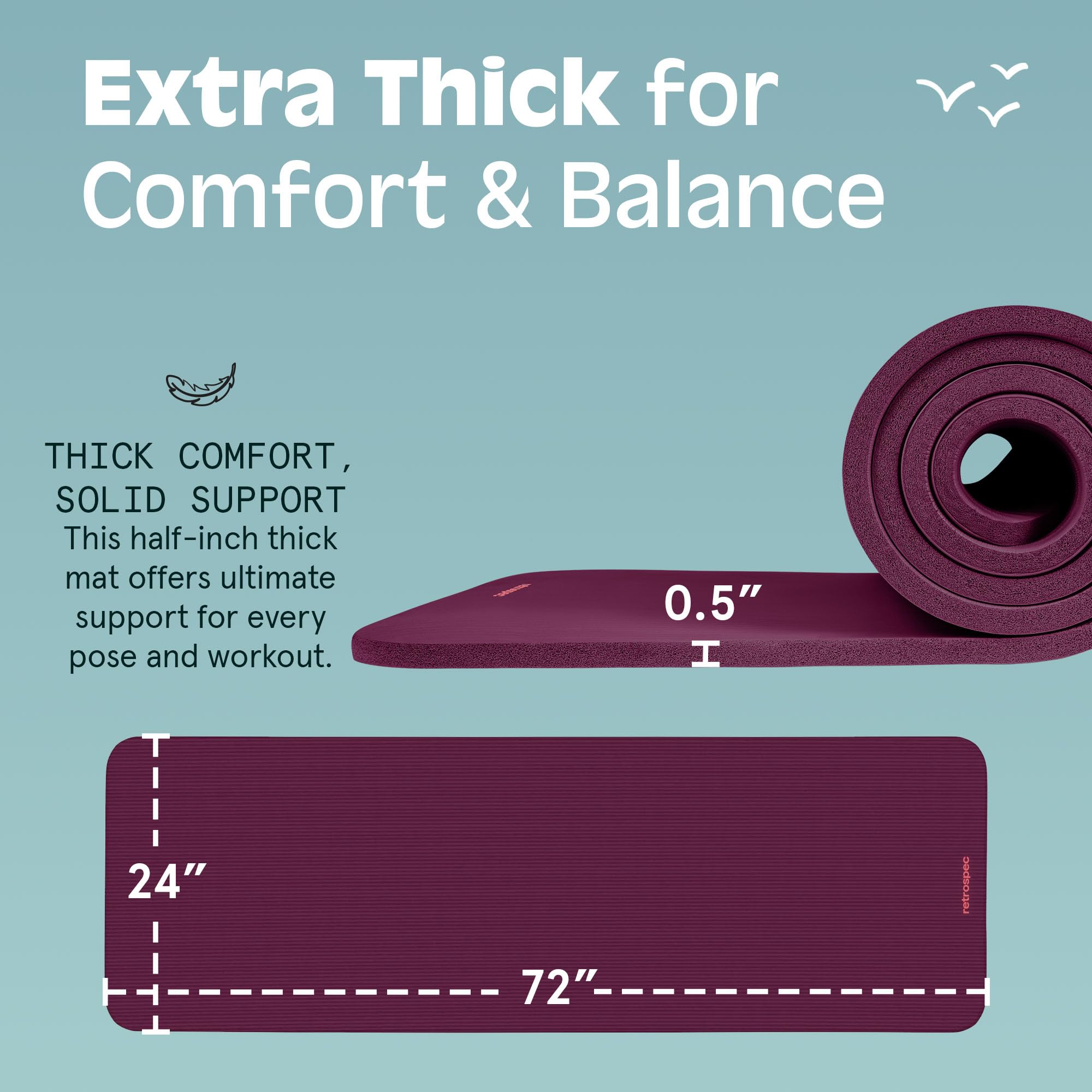 Retrospec Solana Yoga Mat 1