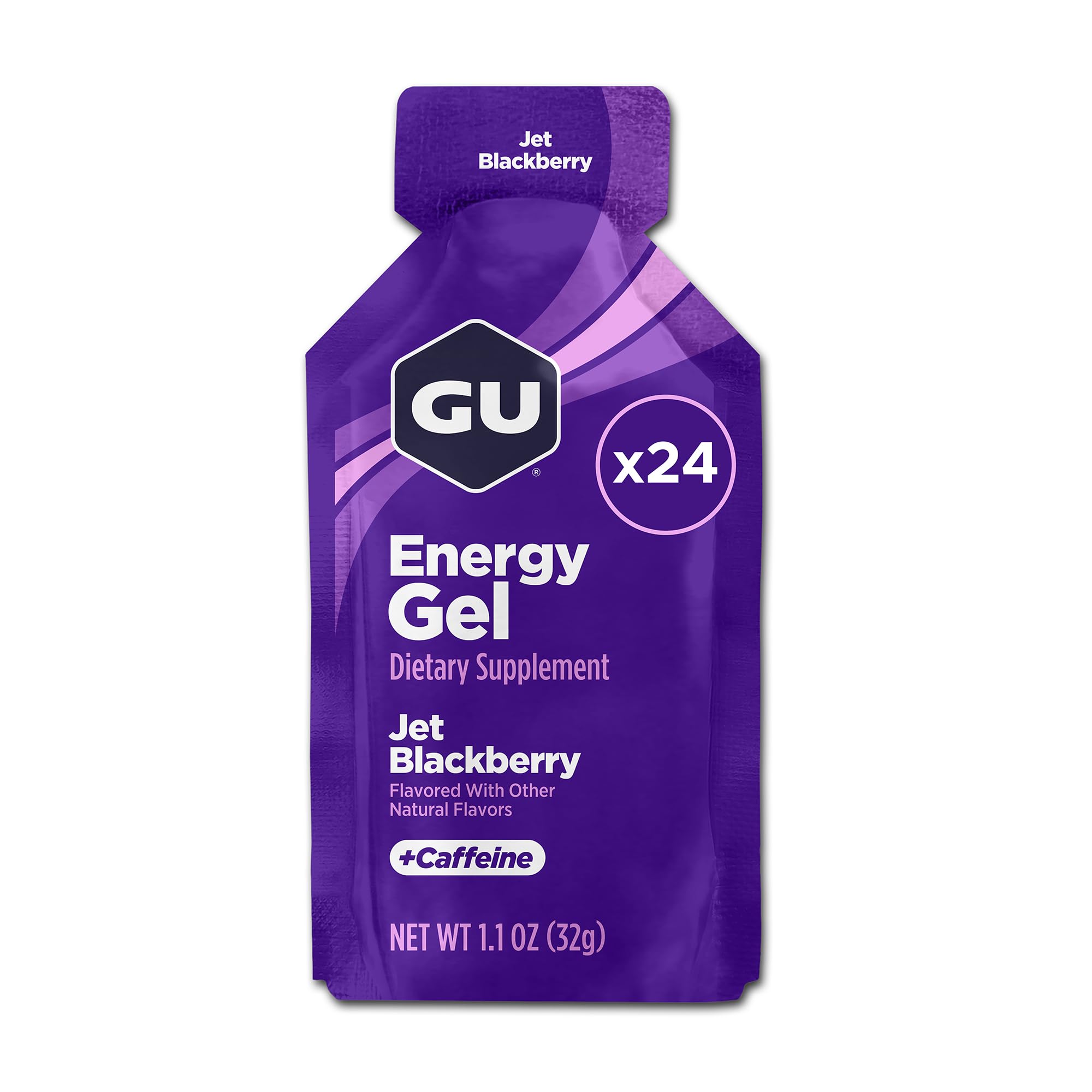 GU ENERGY Original Sports Nutrition Energy Gel, Jet Blackberry, 24-Count 🍁 All In One Marketplace Canada