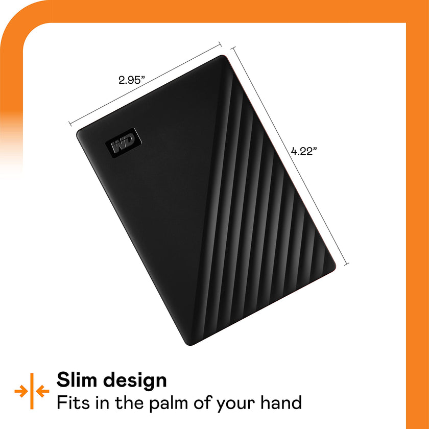 WD 2TB My Passport Portable External Hard Drive HDD, USB 3.0, USB 2.0 Compatible, Black - WDBYVG0020BBK-WESN 🍁 All In One Marketplace Canada