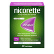 Nicorette 4mg Nicotine Inhaler – Clinically Proven Quit Smoking Aid with Hand-to-Mouth Action, Helps Reduce Cravings & Withdrawal, NRT for Adults Quitting Cigarettes, 42 Cartridges 🍁 All In One Marketplace Canada