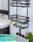 HapiRm Shower Caddy Hanging - 3 Tier Over Shower Head Caddy, No Drilling Shower Organizer Hanging with 2 Soap Holder & 12 Hooks, Bathroom Shower Shelves for Shampoo, Soap 🍁 All In One Marketplace Canada