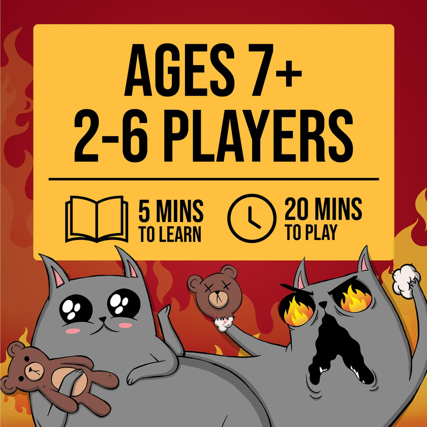 Exploding Kittens The Board Game Superfan, 2-6 Players, Age 7+ 🍁 All In One Marketplace Canada