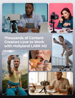 Hollyland Lark M2 Wireless Lavalier Microphone for iPhone/Android/Camera/PC/Laptop with Lightning/USB-C/Plug, 48KHz 24Bit, 1000ft Range, Noise Cancellation, 30H Battery for Video Recording, Streaming 🍁 All In One Marketplace Canada