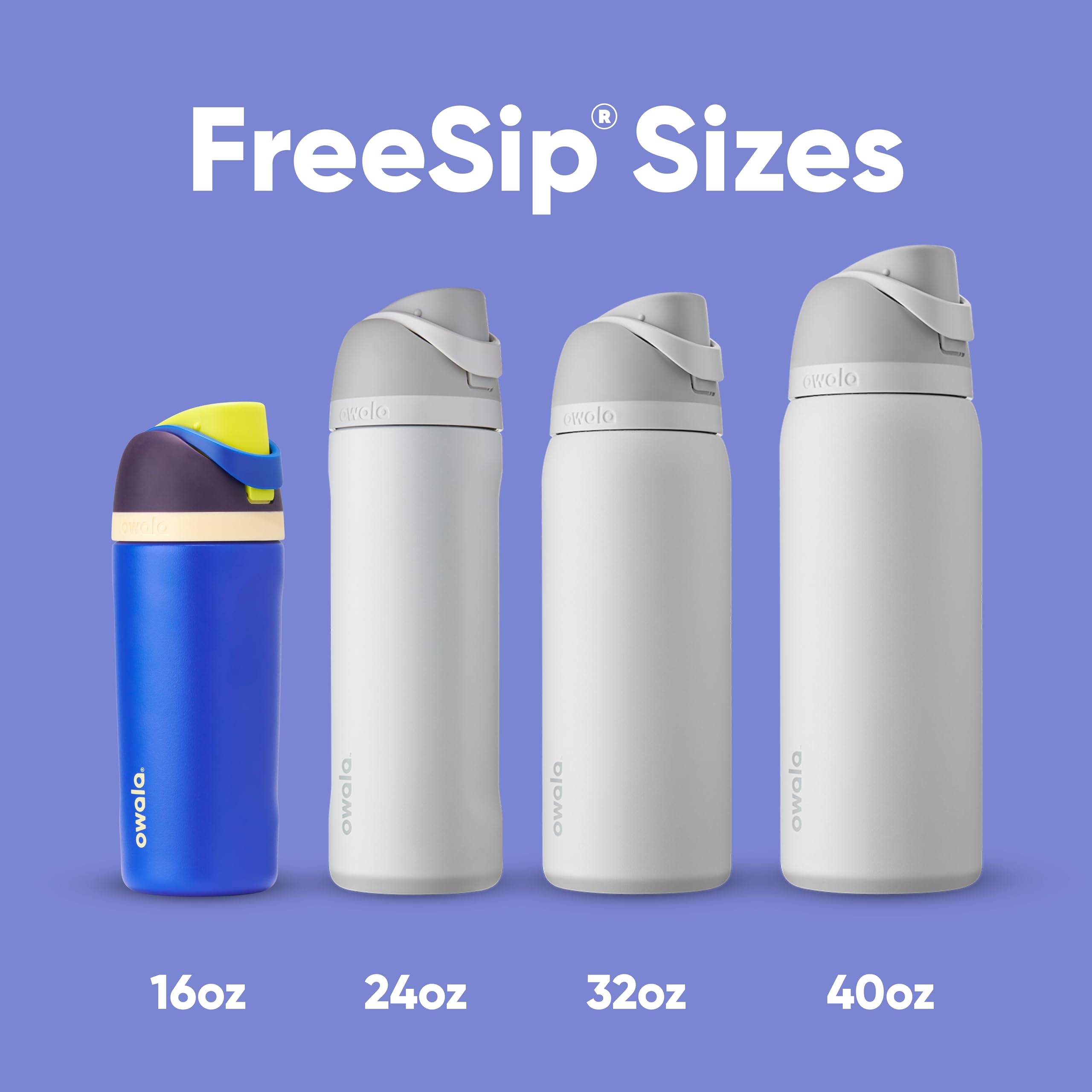Owala Kids FreeSip Insulated Stainless Steel Water Bottle with Straw, BPA-Free Sports Water Bottle, Great for Travel, 16 oz, Celestial Sphere 🍁 All In One Marketplace Canada