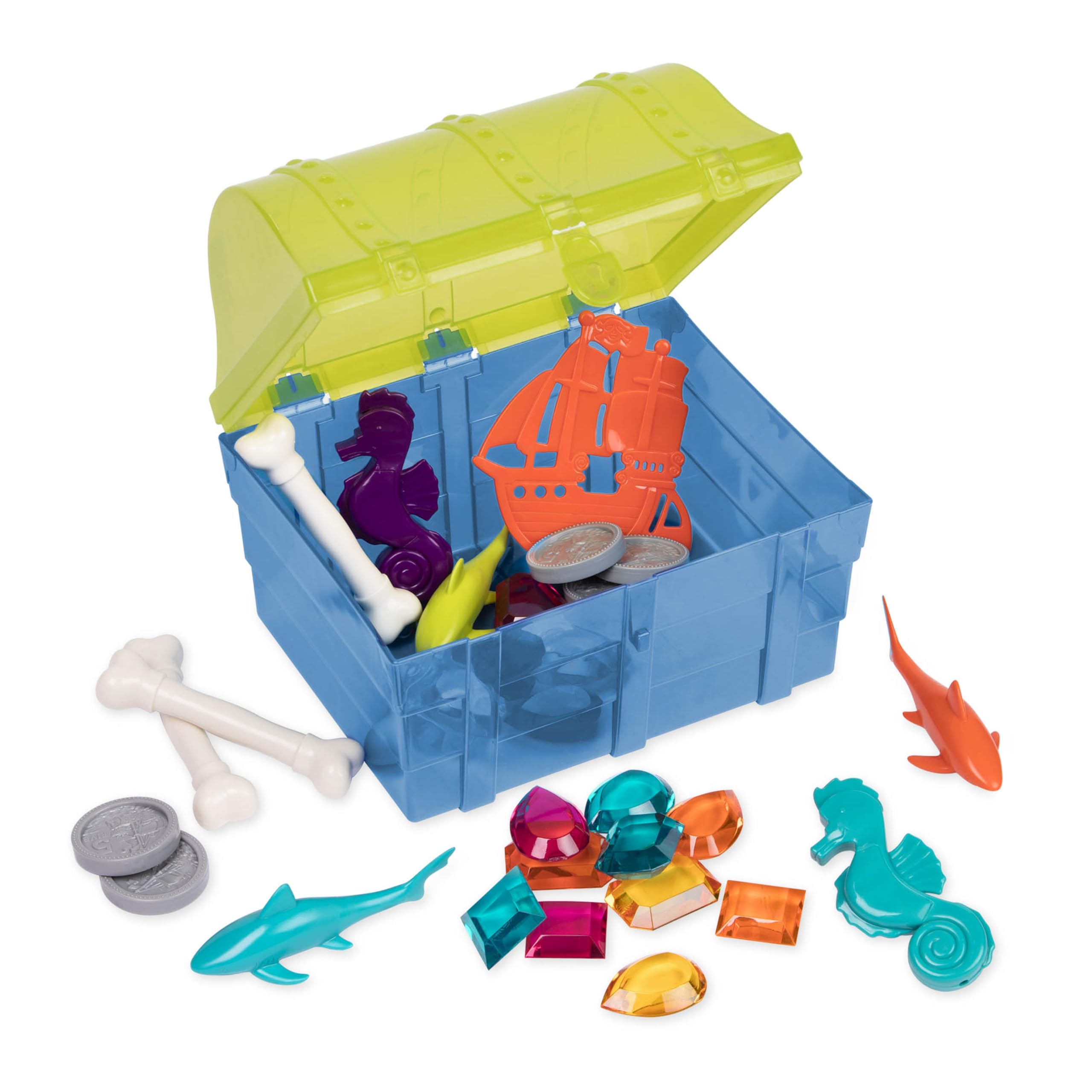 Battat Pirate Diving Set, Treasure Chest Pool Toy, 28 Pieces, Water & Sand 🍁 All In One Marketplace Canada