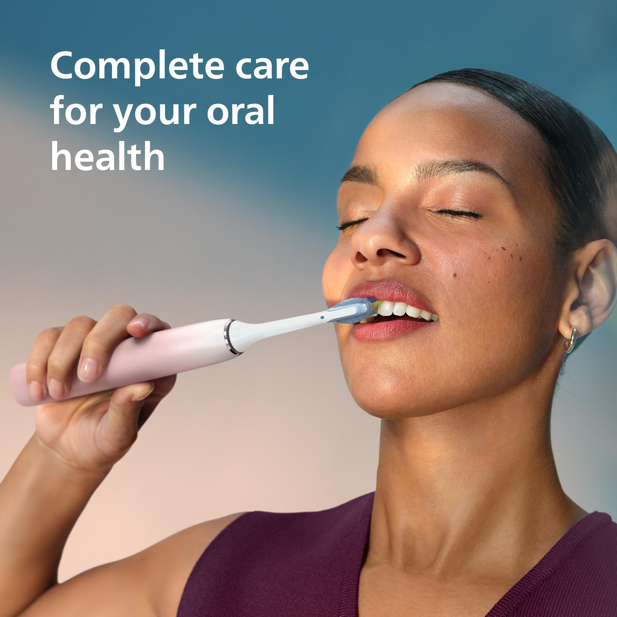 Philips Sonicare DiamondClean 9000 Electric Toothbrush - Sonic Toothbrush with App, Pressure Sensor, 12 Brushing Settings, Brush Head Replacement Reminder, Charging Stand, Travel Case, Pink, HX9911/90 🍁 All In One Marketplace Canada