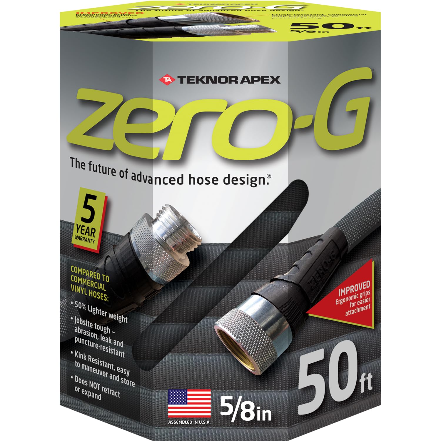 zero-G 4001-50 Lightweight, Ultra Flexible, Durable, Kink-Free Garden Hose, 5/8-Inch by 50-Feet 🍁 All In One Marketplace Canada