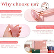 BAIMEI IcyMe Rose Quartz Roller & Gua Sha Set, Cooling Face Roller for Depuffing & Lymphatic Massage, Sculpting Tool for Face, Eyes & Neck, Smooth Skincare Gift for Women and Men 🍁 All In One Marketplace Canada