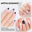 Beetles Gel Nail Polish Kit- 2 Pcs 15ml Black And White Gel Polish Black Gel Nail Polish Black Nail Polish Soak Off Led Gel Polish Nail Art Manicure Salon Diy at Home 🍁 All In One Marketplace Canada