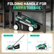 Litheli Cordless Lawn Mower 13 Inch, 5 Heights, 20V Battery Lawnmower for Garden, Yard and Farm, with Brushless Motor, 4.0Ah Battery & Charger Included 🍁 All In One Marketplace Canada