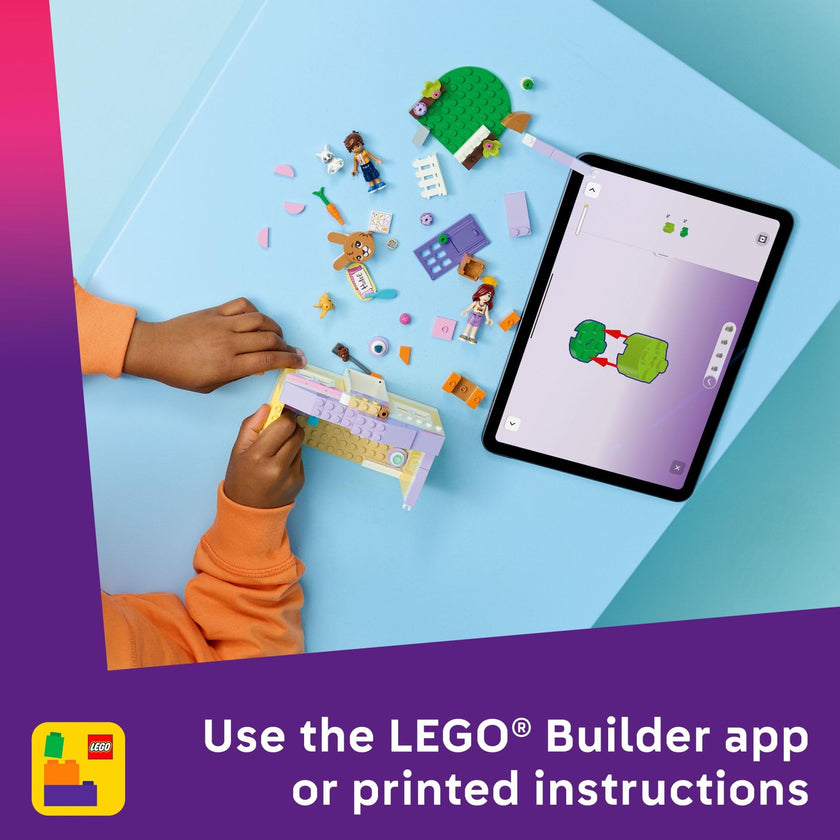 LEGO Friends Heartlake City Bunny Hotel Building Toy for Girls & Boys - Pretend Play Set for Kids, Ages 5+ - W/Paisley & Leo Minidolls, 2 Toy Bunnies, & Accessories - Gift Idea for Birthdays - 42679 🍁 All In One Marketplace Canada
