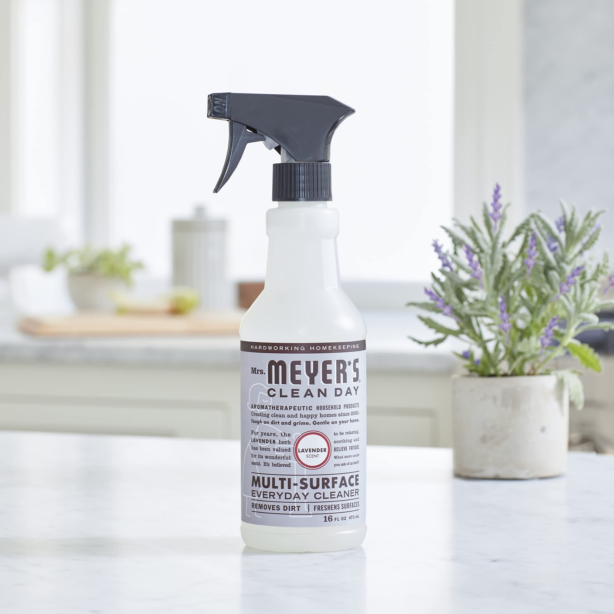 Mrs. Meyer's Clean Day Multi-Surface Cleaner Spray, All-Purpose Cleaner Solution for Home & Kitchen, Lavender Scent, 473 ml Spray Bottles, 4 Pack 🍁 All In One Marketplace Canada