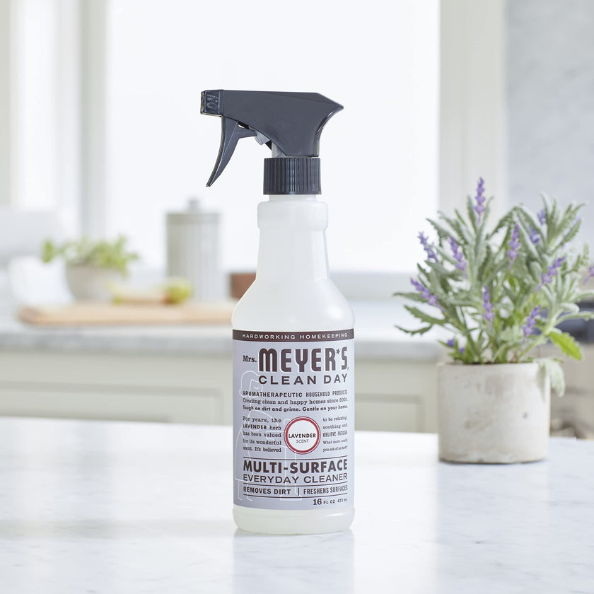 Mrs. Meyer's Clean Day Multi-Surface Cleaner Spray, All-Purpose Cleaner Solution for Home & Kitchen, Lavender Scent, 473 ml Spray Bottles, 4 Pack 🍁 All In One Marketplace Canada