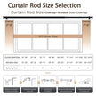 Zeerobee Curtain Rods for Windows 48 to 84, 1 Inch Black Heavy Duty Drapery Rods with Adjustable Length, Outdoor Modern Curtain Pole with Simple End Caps, 32