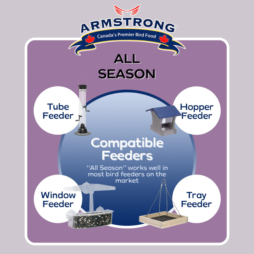 Armstrong All Season Blend, Premium Wild Bird Seed Mix, 4KG (8.8LB) Bag 🍁 All In One Marketplace Canada