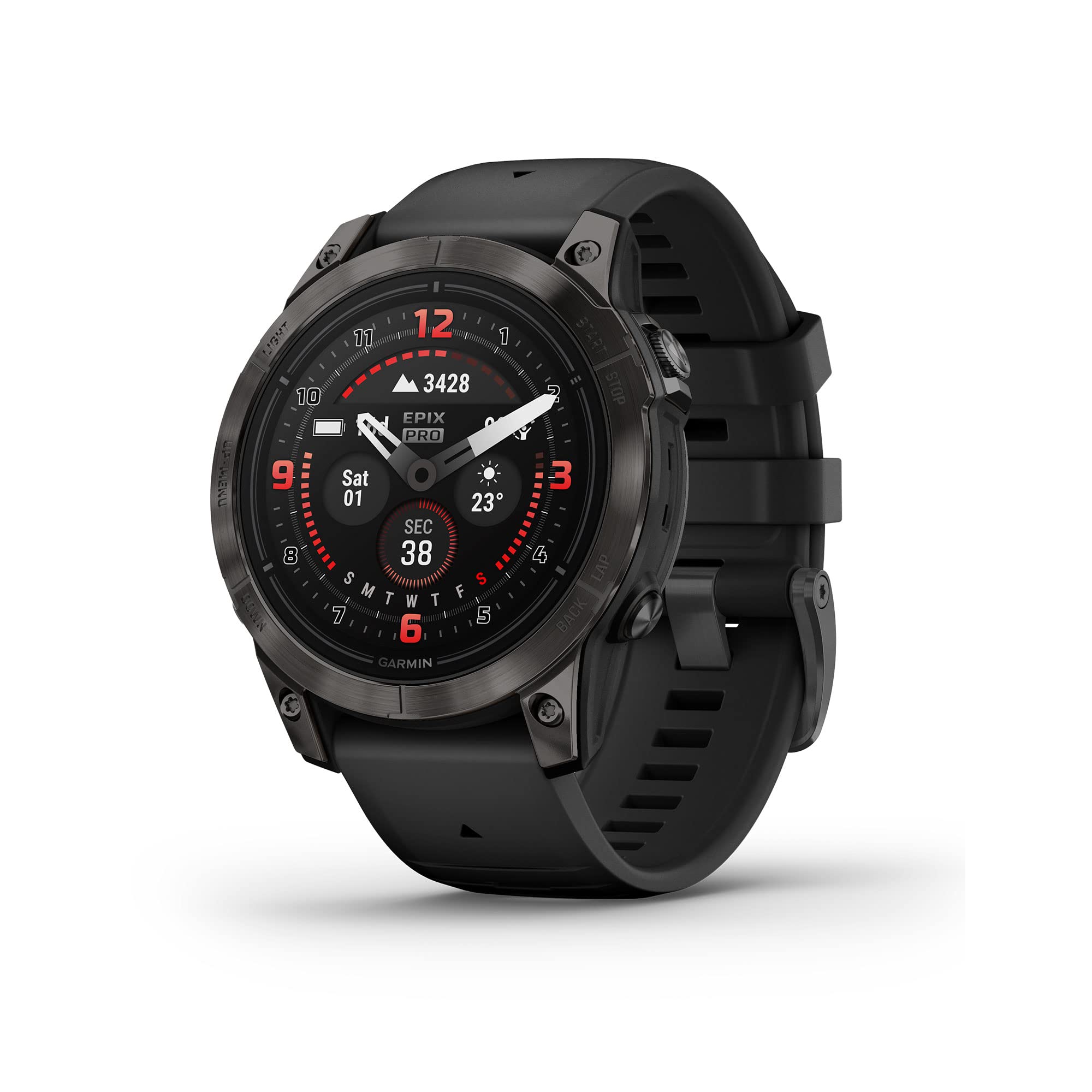 Garmin epix Pro (Gen 2) Sapphire Edition, 47mm, High Performance Smartwatch, Advanced Training Technology, Built-in Flashlight, Black 🍁 All In One Marketplace Canada