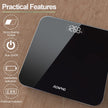 RENPHO Scale for Body Weight, Bathroom Weighing Scale with Backlit LED Display, Highly Accurate & Measures Weight up to 400 lb/180kg, Black-Core 1S (Black) 🍁 All In One Marketplace Canada