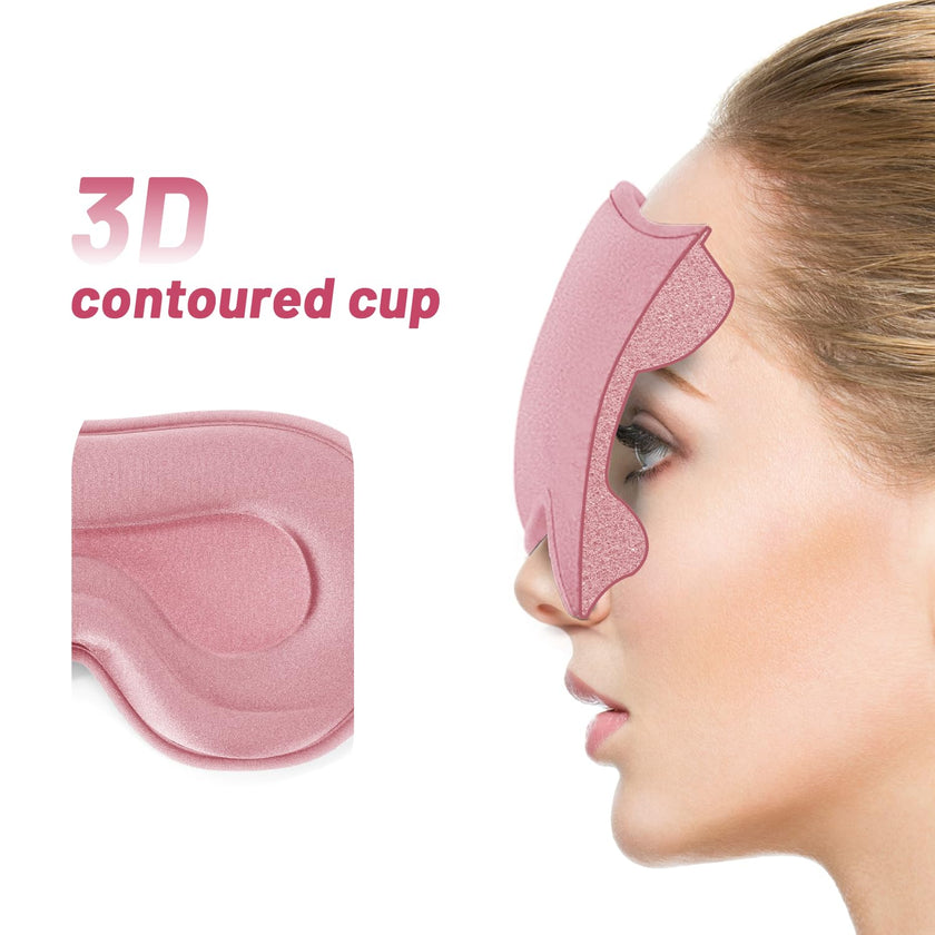 Sleep Eye Mask for Men Women, Lash Extensions 3D Sleeping Mask, Travel Blackout Night Blindfold Eye Shade Cover with Adjustable Strap (Pink-3D) 🍁 All In One Marketplace Canada