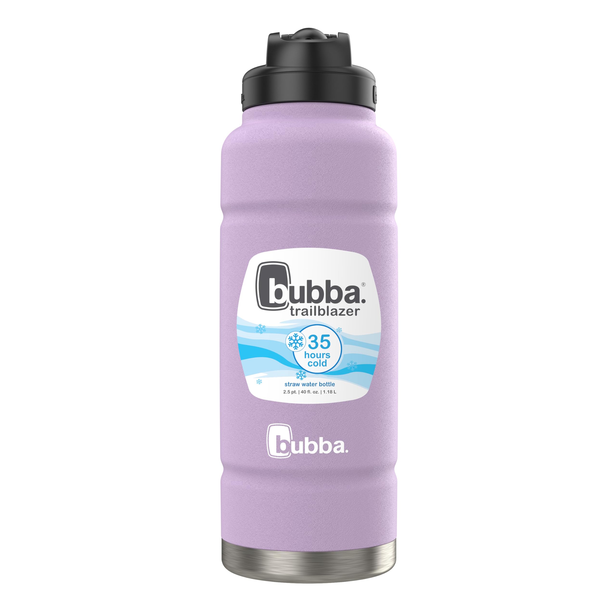 Bubba Trailblazer Stainless Steel Water Bottle with Straw Lid, Vacuum-Insulated, Lavender Frost, 40 oz (1.18 L) 🍁 All In One Marketplace Canada