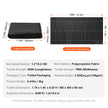 VEVOR Weed Barrier Landscape Fabric, 4*50FT Heavy Duty Garden Weed Fabric, Woven PP Weed Control Fabric, Driveway Fabric, Geotextile Fabric for Landscaping, Ground Cover, Weed Blocker Weed Mat, Black 🍁 All In One Marketplace Canada