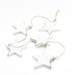 Hanging String Of 5 Wooden Stars