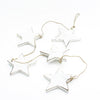 Hanging String Of 5 Wooden Stars