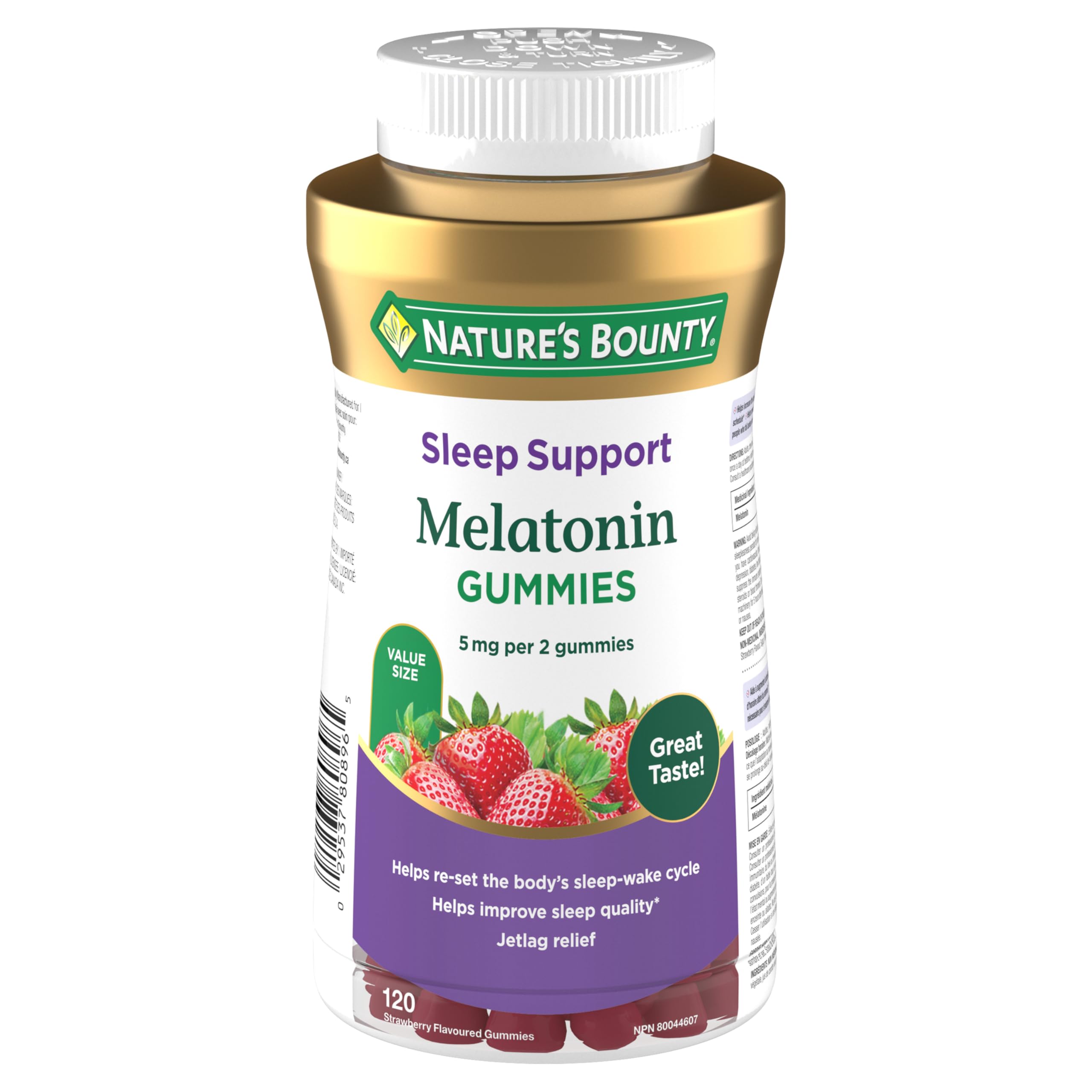 NATURE'S BOUNTY Melatonin, 2.5mg, Re-Sets the Body's Sleep Cycle & Improve Sleep Quality, 300 g 🍁 All In One Marketplace Canada